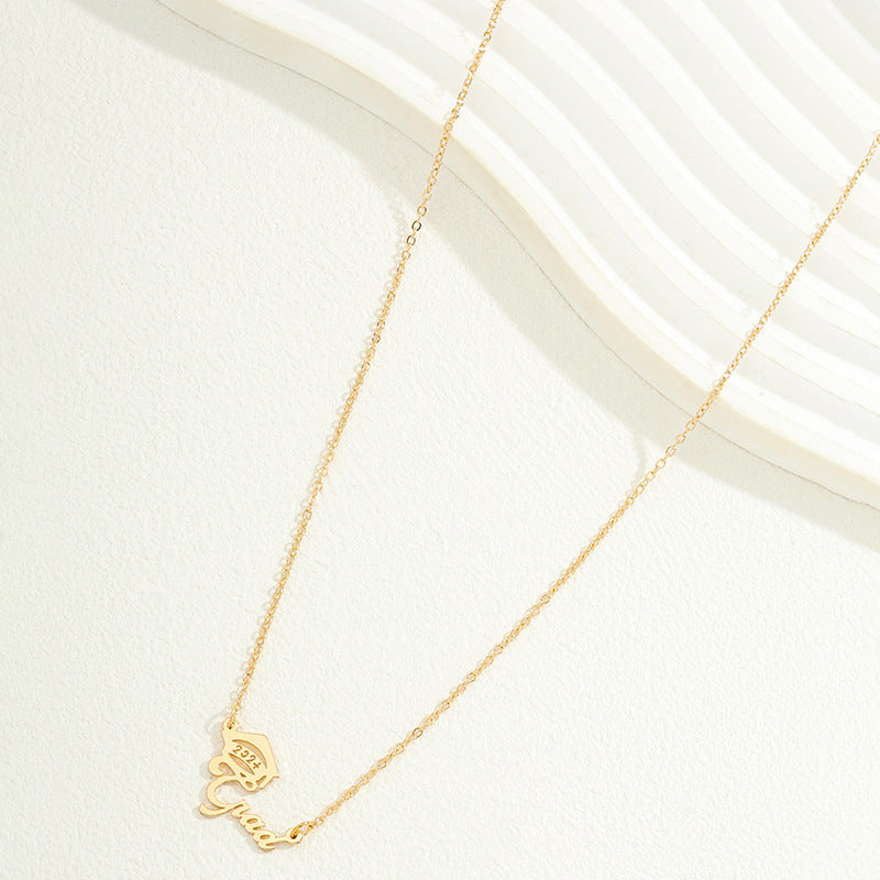 Digital Metal Pendant Necklace - Vienna Verve Collection