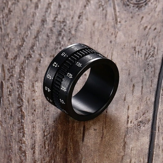 Cross-Border Jewelry Accessories Titanium Steel Rotatable Ring