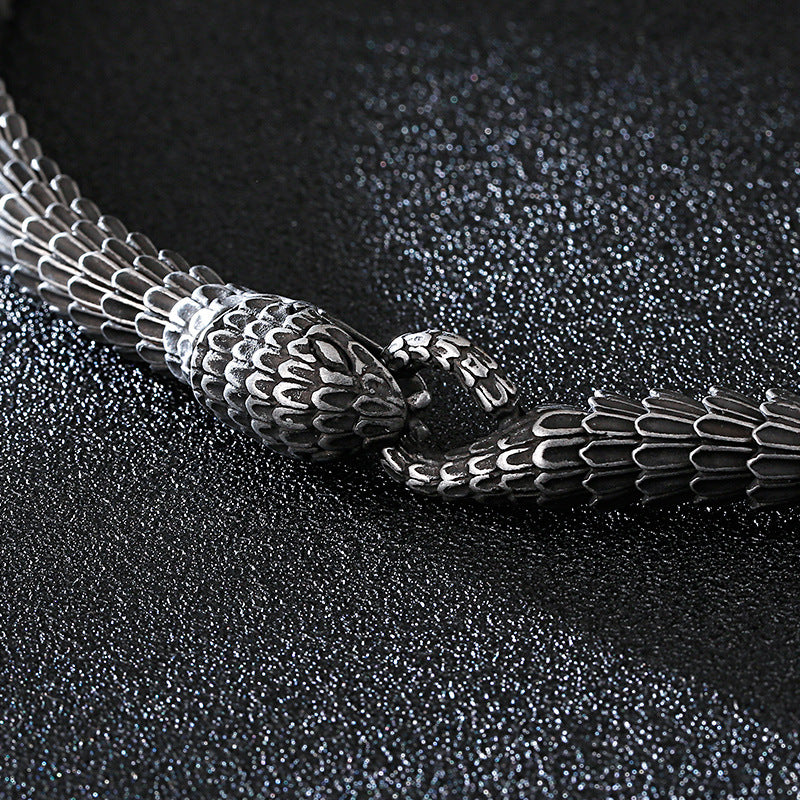Stainless Steel Snake – Spirit Snake Men's Titanium Steel Bracelet