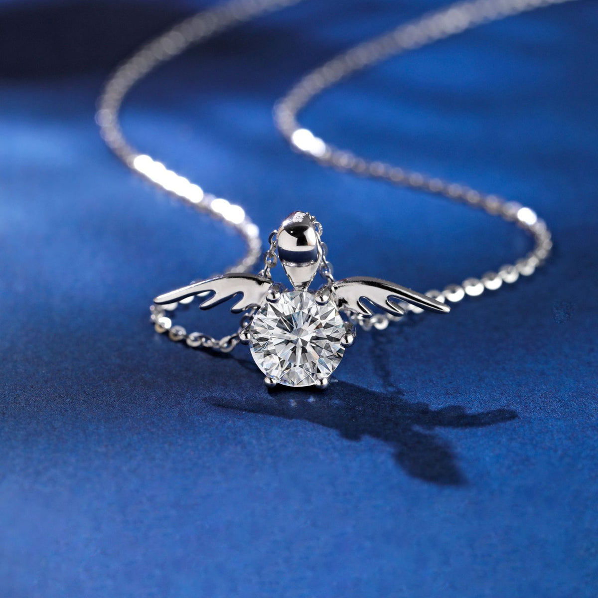 Angel Wing S925 Sterling Silver Women's Pendant Necklace