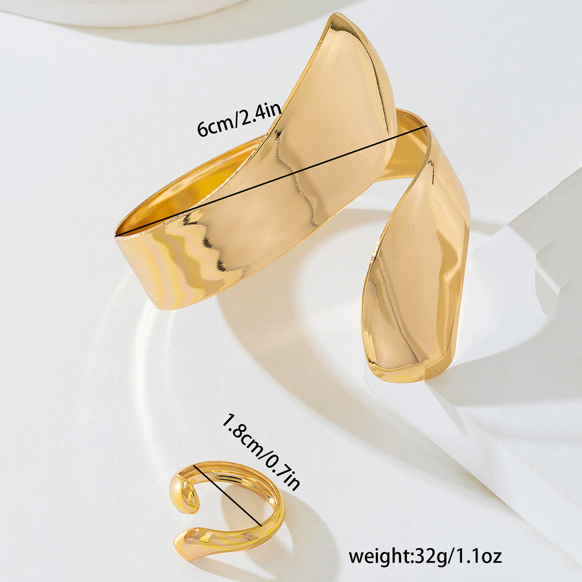 Planderful Vienna Verve Jewelry Set Chic Ring Bracelet Duo