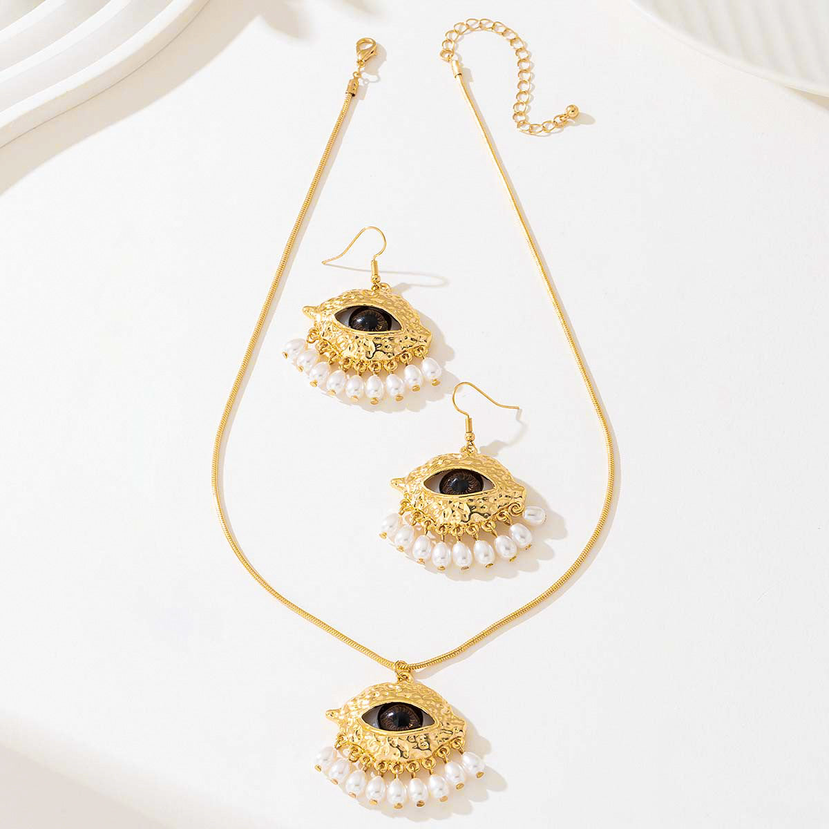 Vienna Verve Baroque Pearl Jewelry Set for Elegant Women