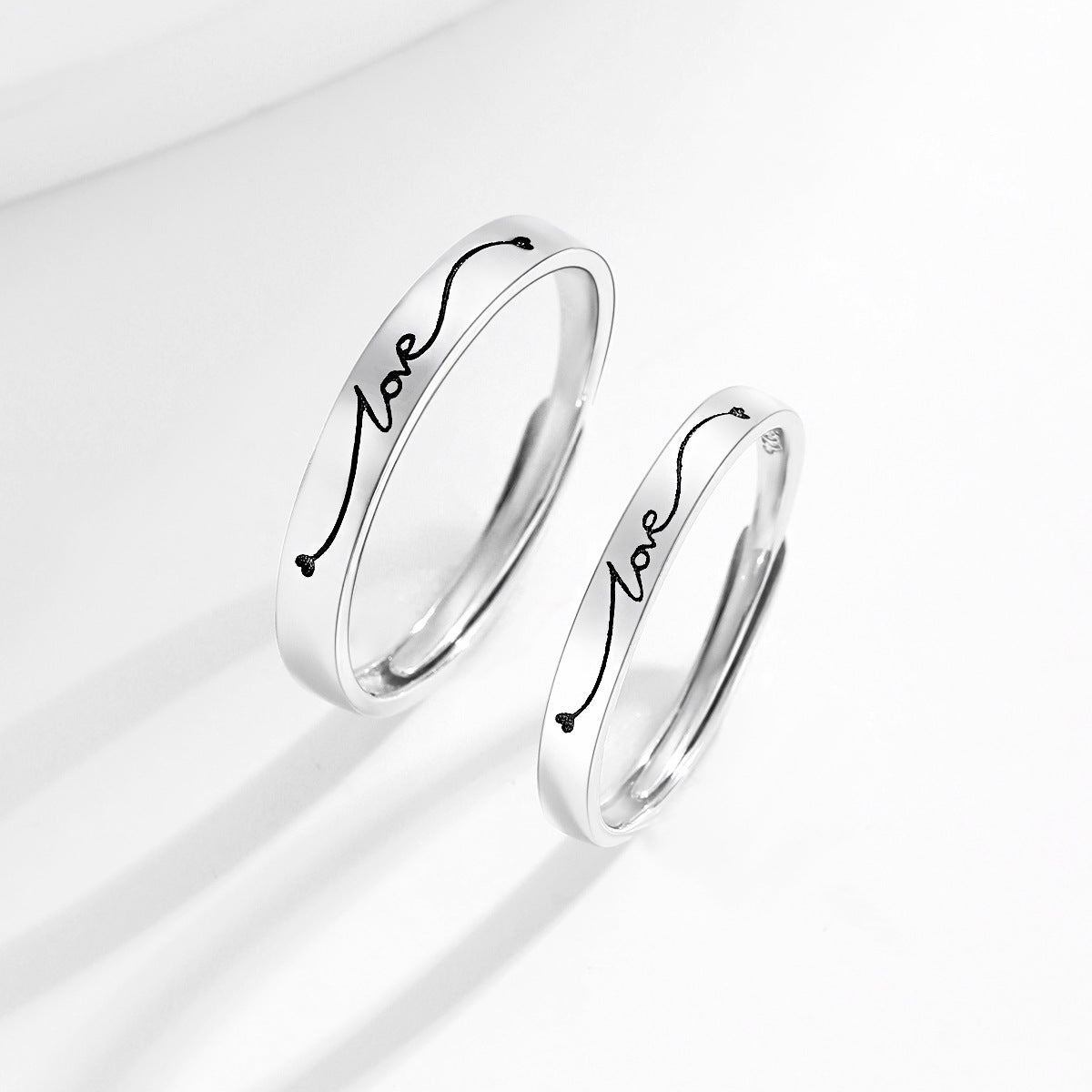 Vintage Pair S925 Sterling Silver Women's Ring