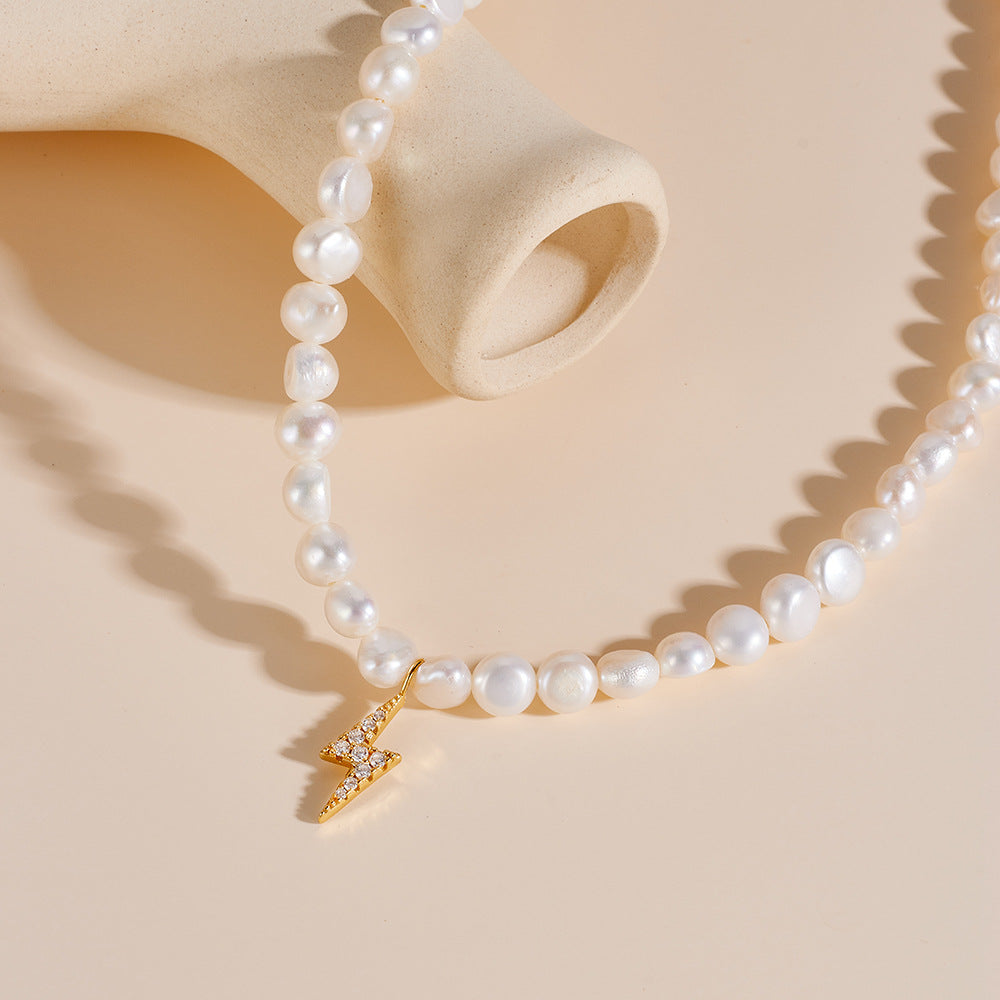 Style Beaded Necklace Elegant Atmosphere Freshwater Aquaculture Pearl