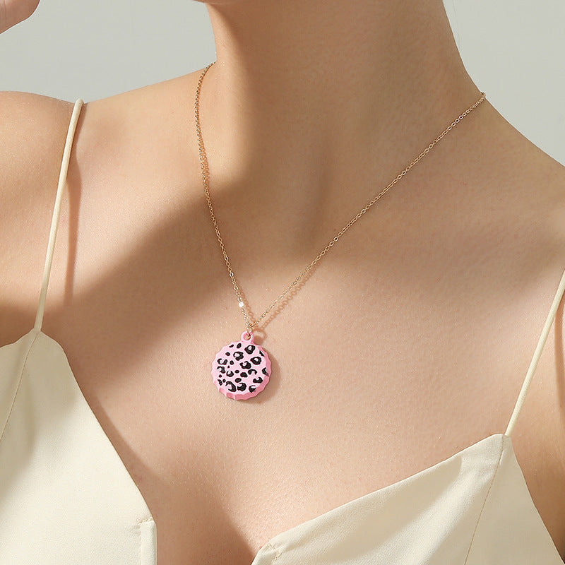 Korean Internet Celebrity Inspired Baking Paint Bottle Cap Necklace - Vienna Verve Collection