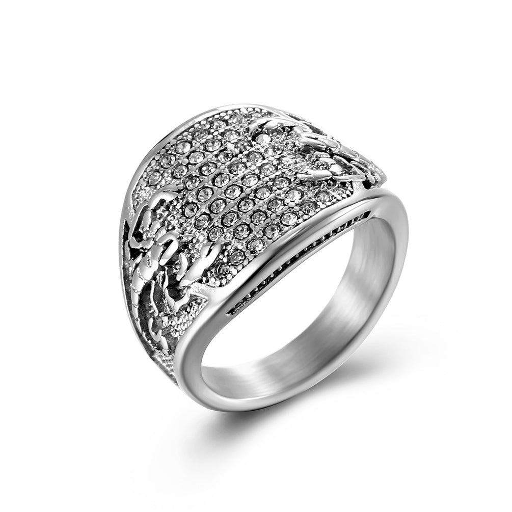Steel Ring Statement Nordic Minimalist Everyday Genie Collection Mens Fashion Accessory For Daily Wear Planderful