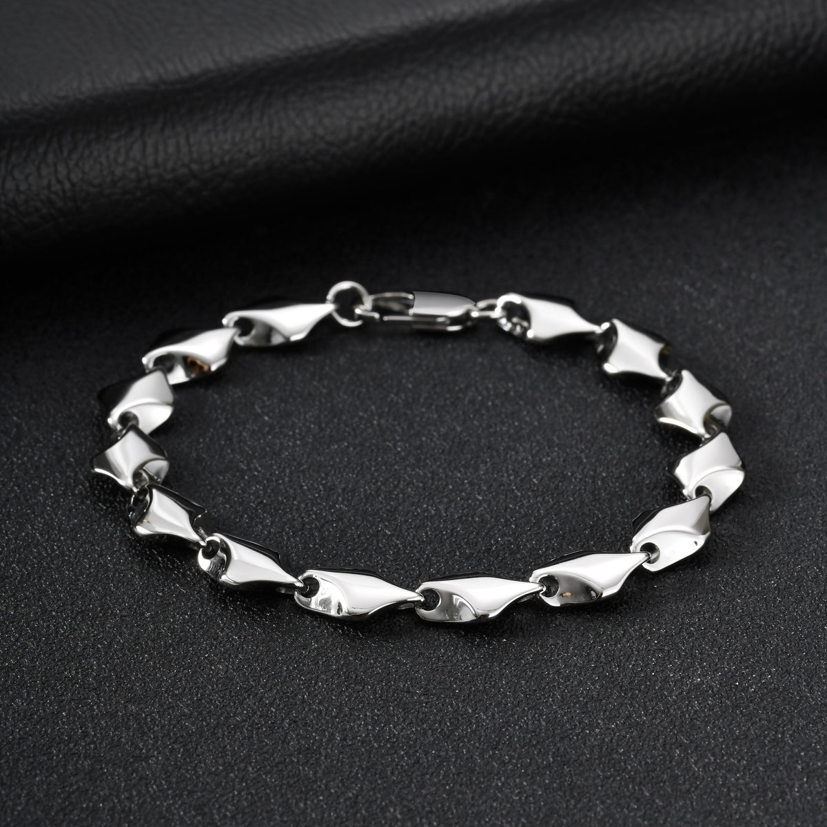 Geometric Stainless Steel Bracelet for Men