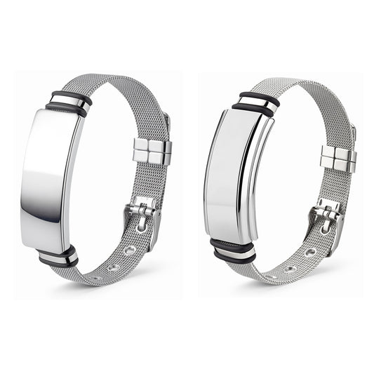 Planderful Everyday Genie Adjustable Stainless Steel Couple Bracelet Unisex Gift For Him And Her