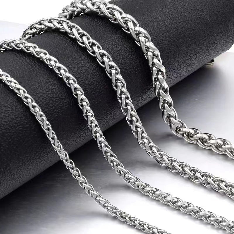 Keel Flower Stainless Steel Pendant Necklace