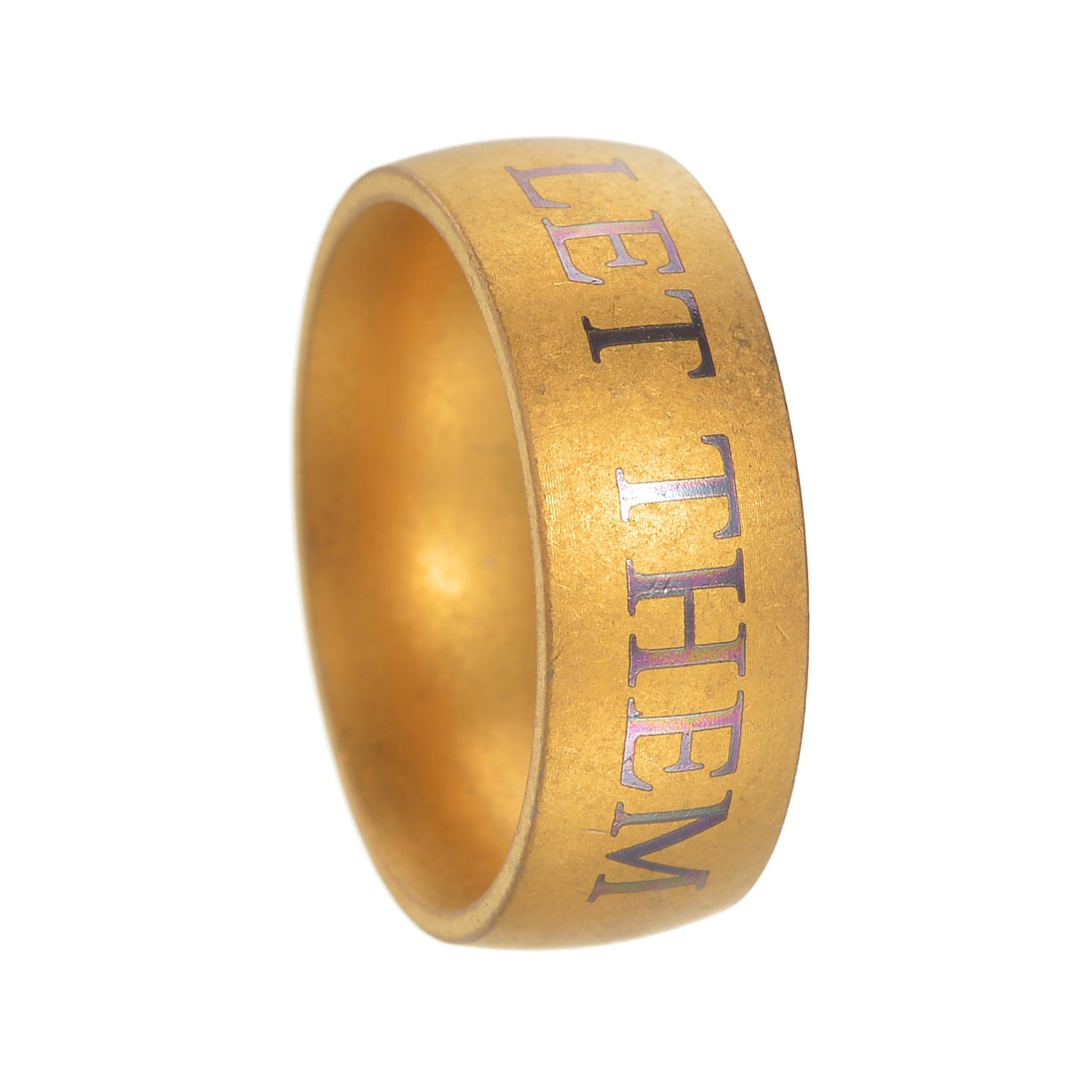 Planderful Everyday Genie Stainless Steel Ring for Men Unisex Retro Protection Statement Jewelry