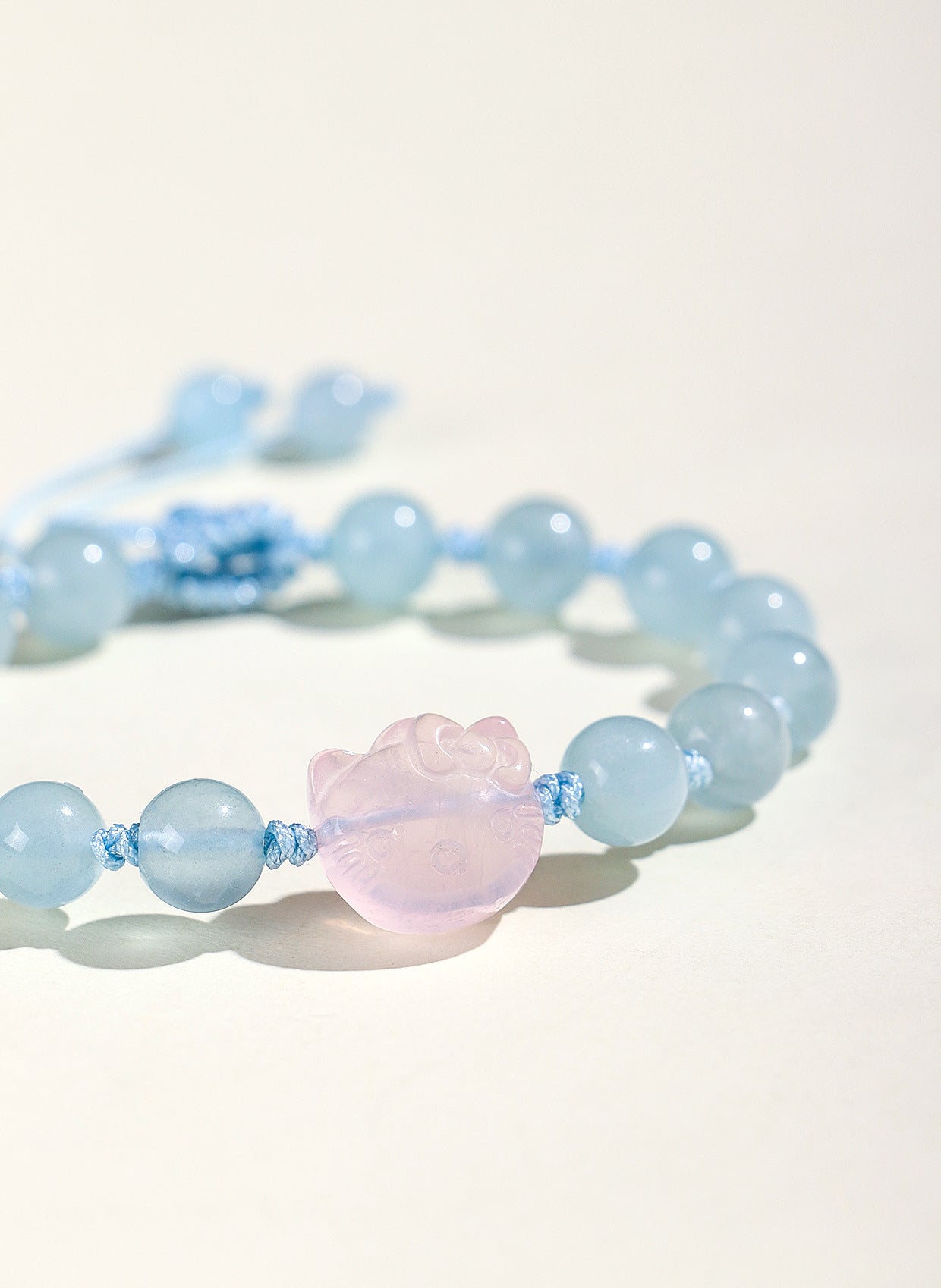Planderful Fortune's Favor Bracelet – Fresh and Sweet Aquamarine and Pink Crystal Design