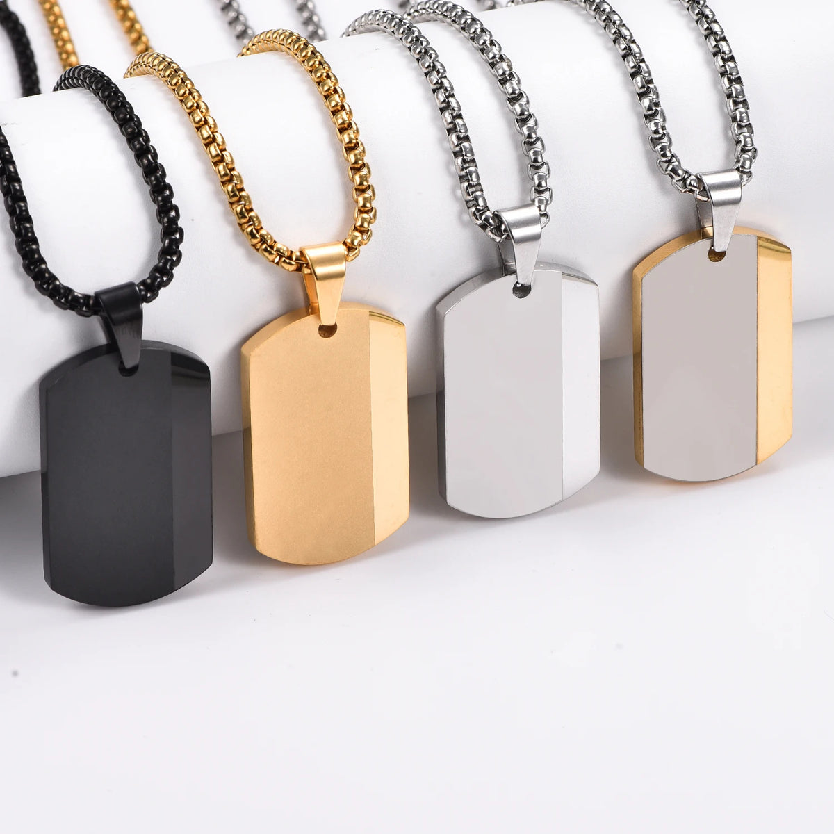 Punk Stainless Steel Men's Pendant Necklace