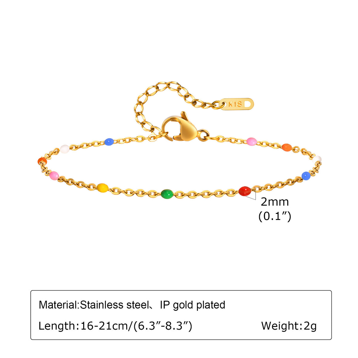 Necklaces Pomeranian Mint Green Stainless Steel Bracelet for Women