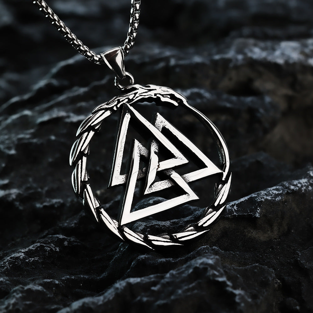 European And American Jewelry Titanium Steel Dragon Pendant Necklace