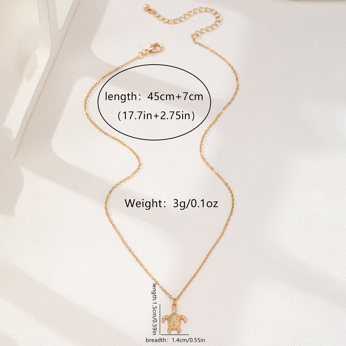 Planderful Vienna Verve Turtle Pendant Necklace – Cute and Versatile Design