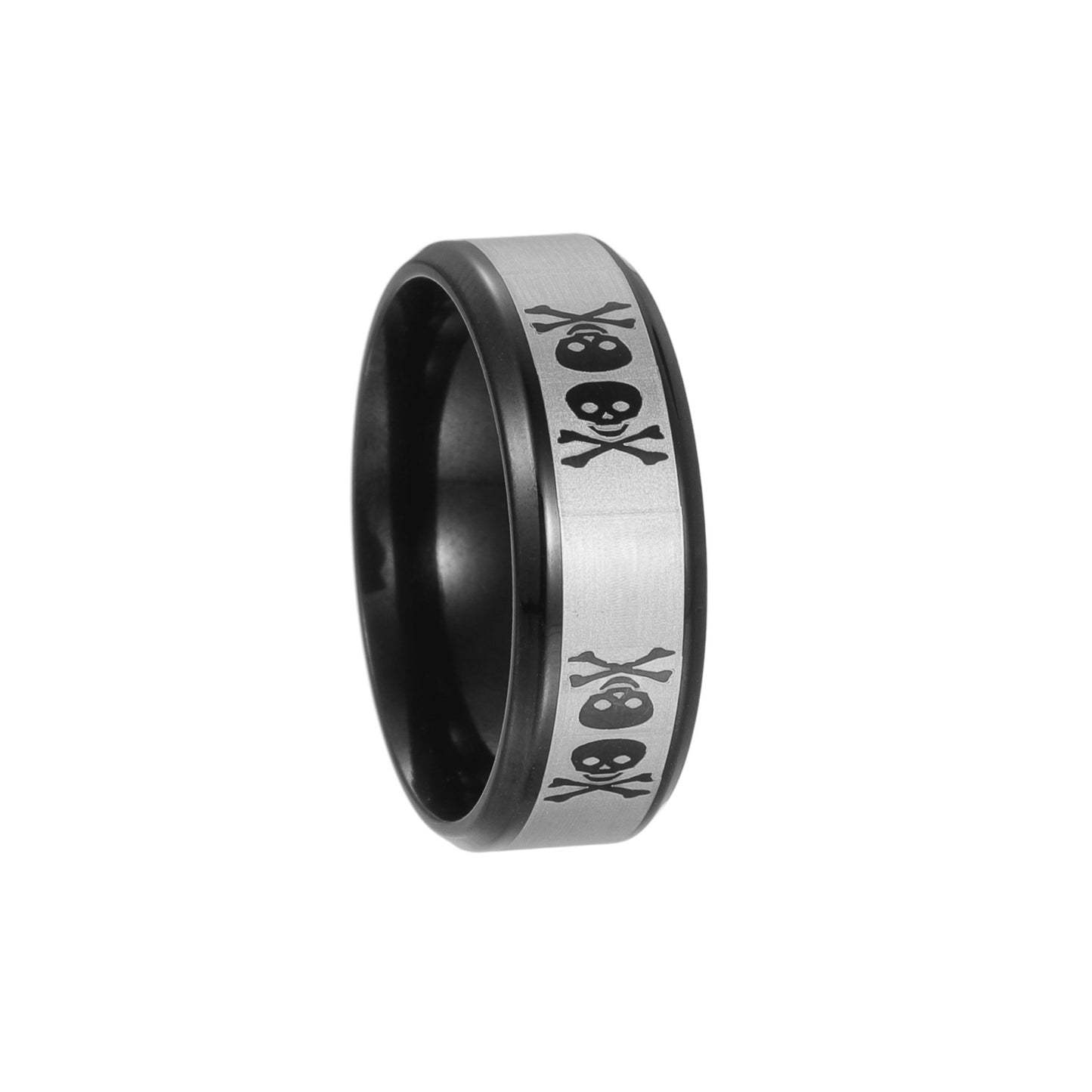 Planderful Everyday Genie 8mm Stainless Steel Ring Unisex Protection Statement For Men