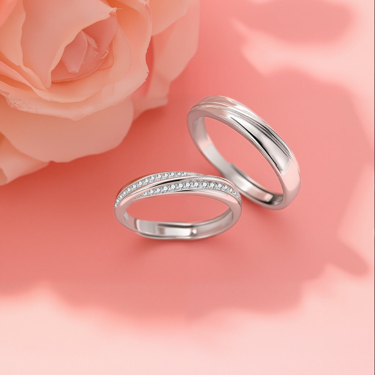 Mobius Pair S925 Sterling Silver Ring