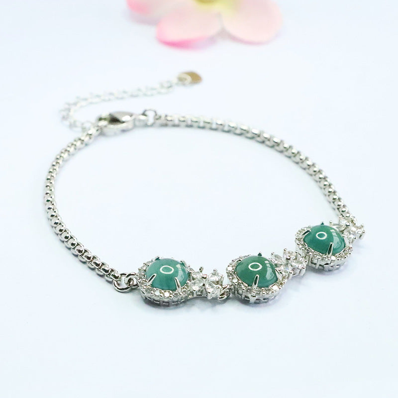 Blue Water Jadeite Princess-Inspired Bracelet