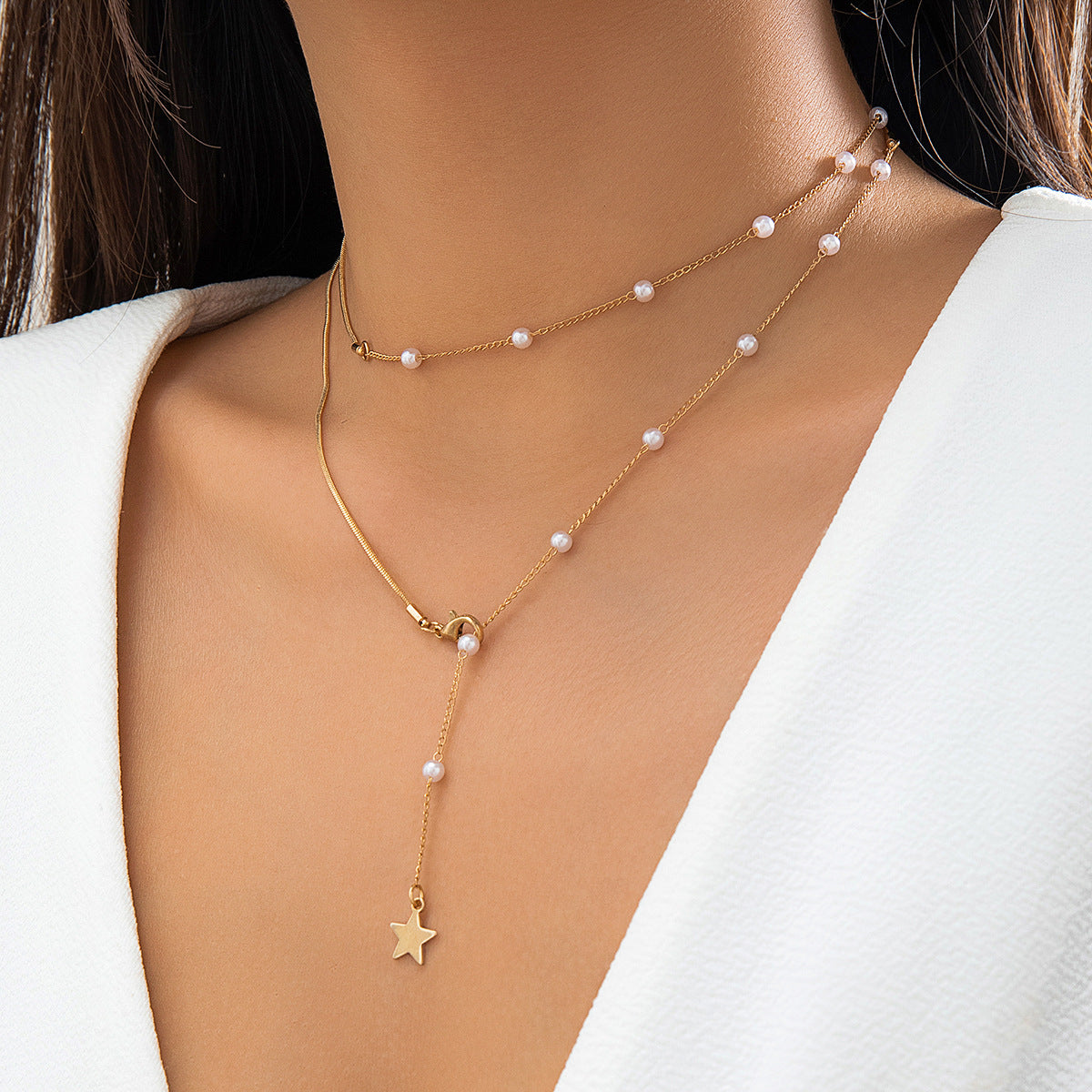 Sweet DIY Starry Pearl Necklace
