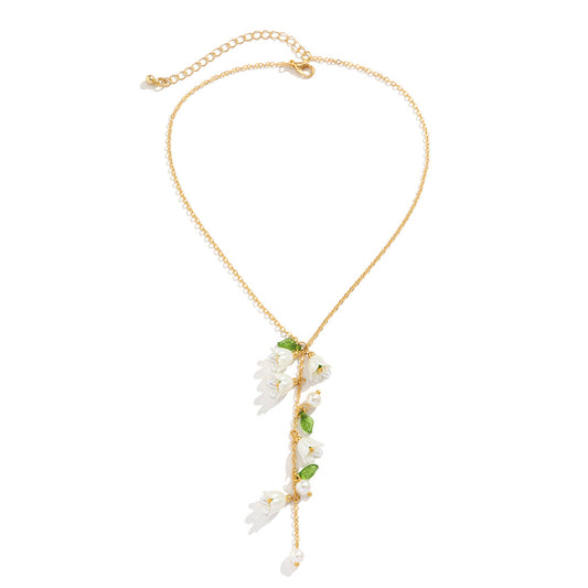 European and American Countryside Lily of The Valley Necklace
