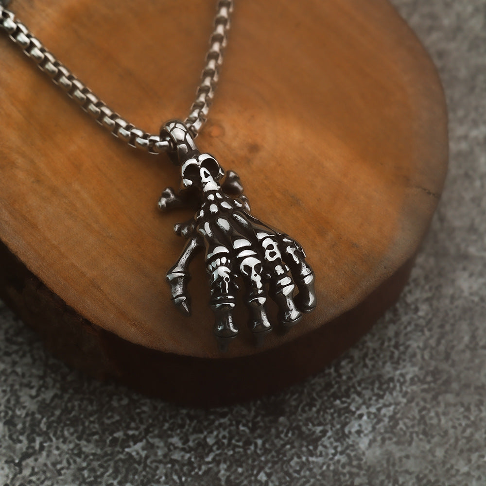 Hip-Hop European American Neckwear Skull Pendant Necklace