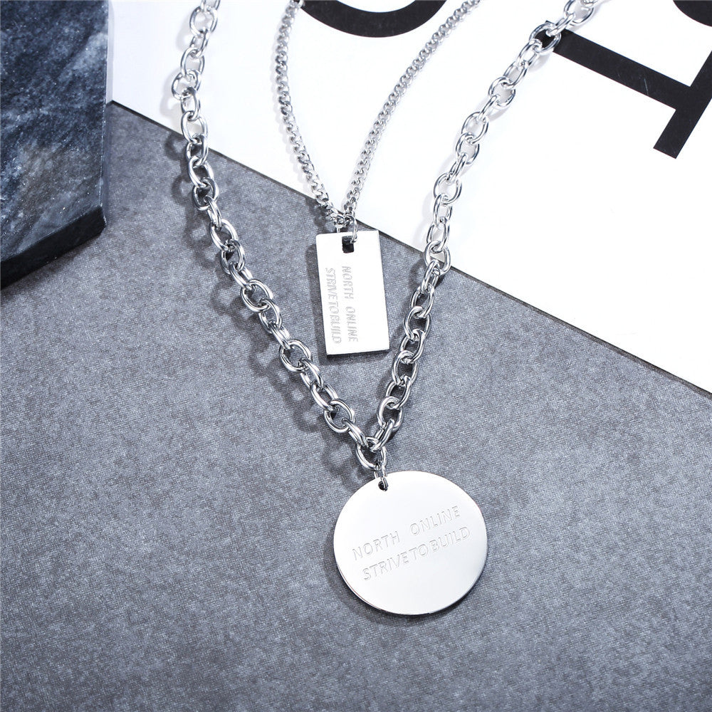 Titanium Steel Necklace Planderful Unisex Elegant Chain