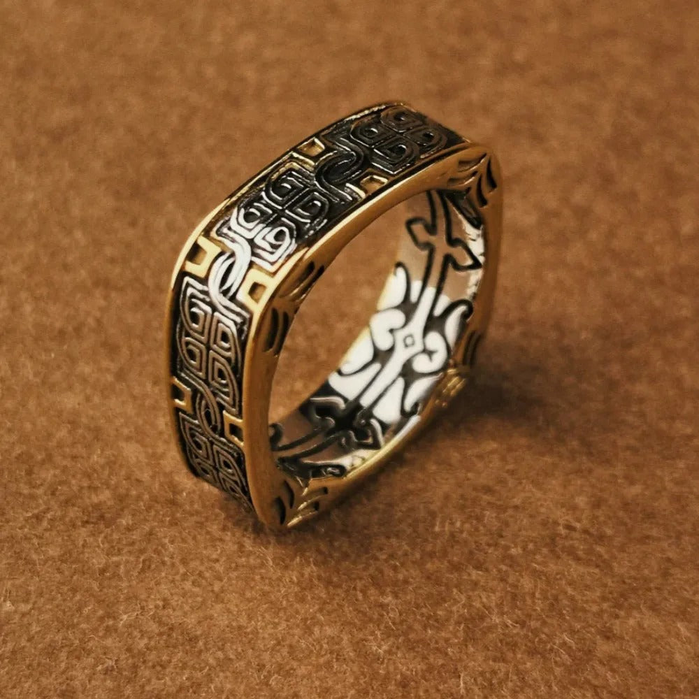 Vintage Stainless Steel Men's Ring