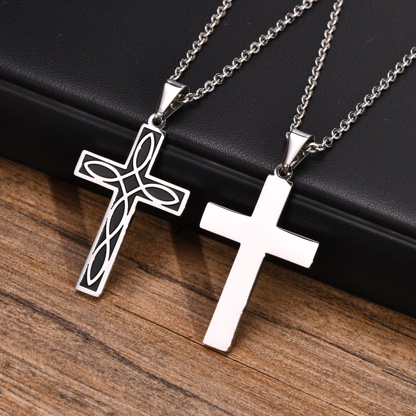 Stainless Steel Corrosion Celtic Knot Cross Pendant Steel Men