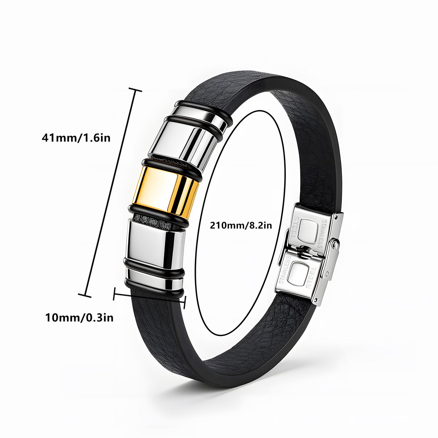 Stainless Steel Bamboo Bracelet Premium Durable Unisex Accessory By Planderful Everyday Genie