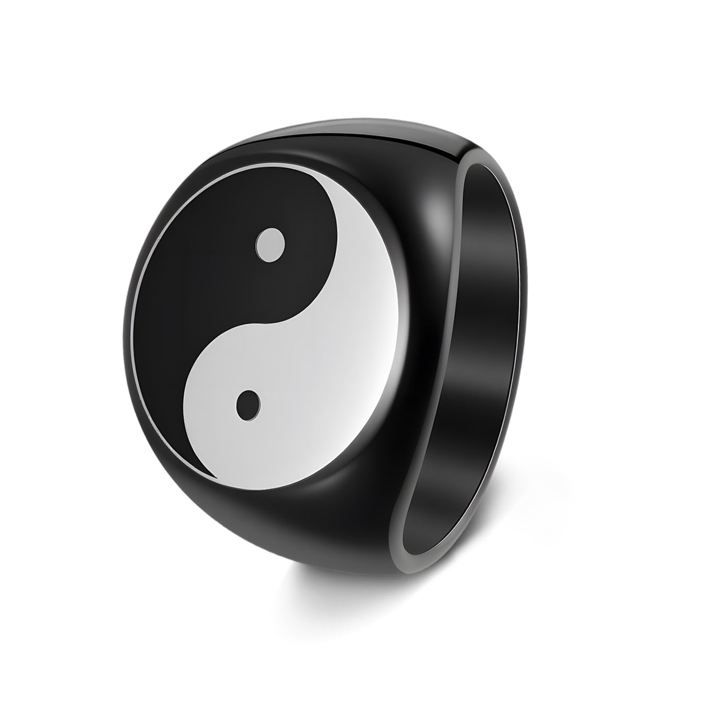Planderful Mens Ring Steel 17mm Round Retro Fashion Statement For Hipster And Unisex Premium Quality