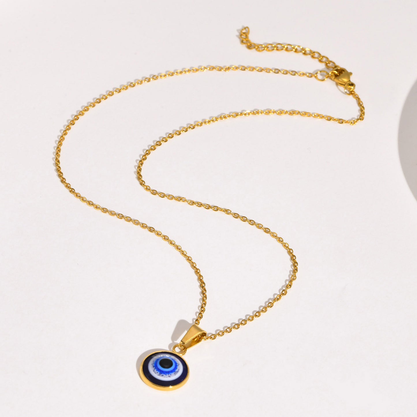 Planderful Stainless Steel Devils Eye Pendant For Men