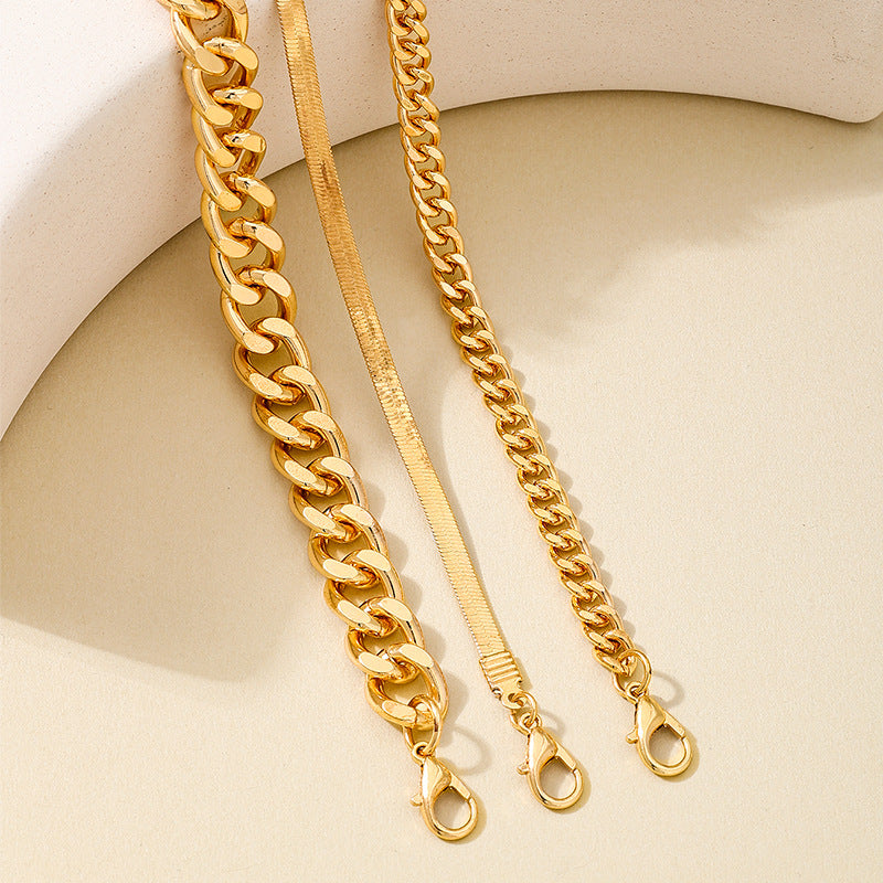 Planderful Vienna Verve Necklace – Minimalist Multilayer Metal Design