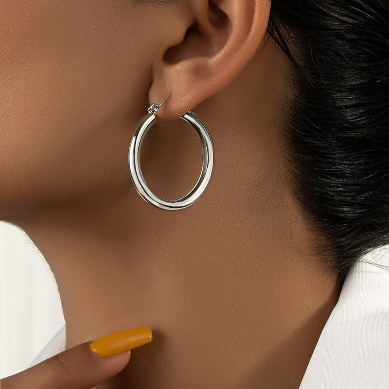 Modern Chic Metal Earrings - Vienna Verve Collection