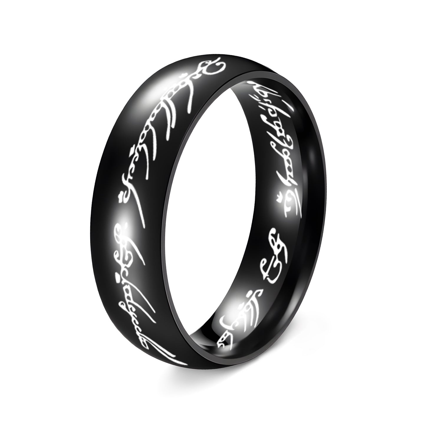 Stainless Steel Lord Of The Rings Ring By Planderful For Him And Her Unisex Bold Durable Jewelry
