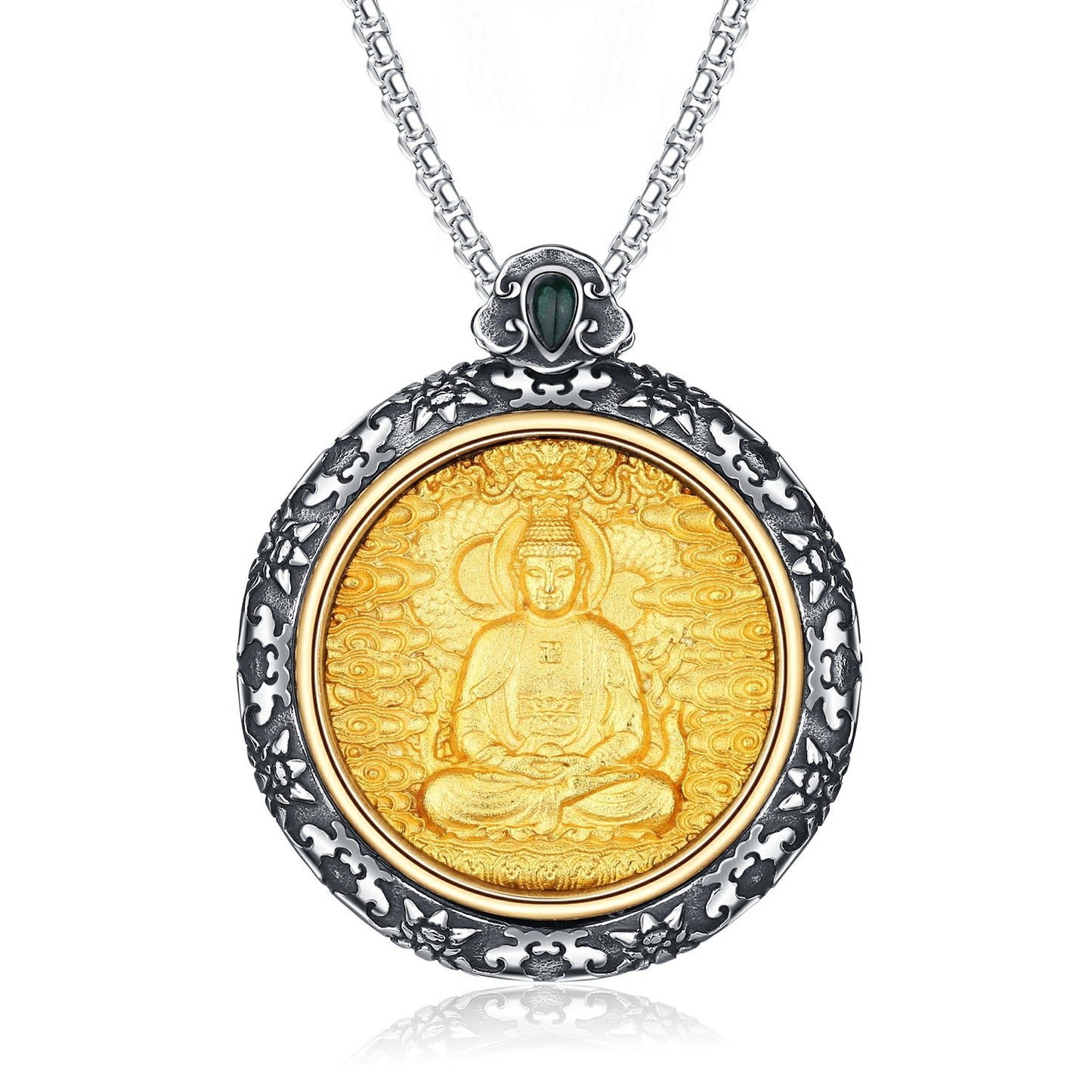Steel Necklace – Statement Eight Guardians Zodiac Amulet