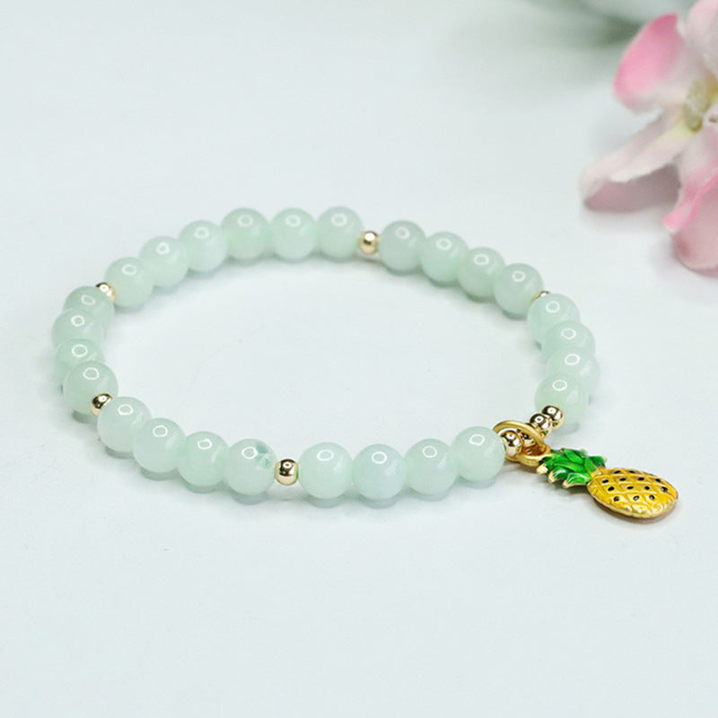 Jadeite Round Bead Style 5 Bracelet