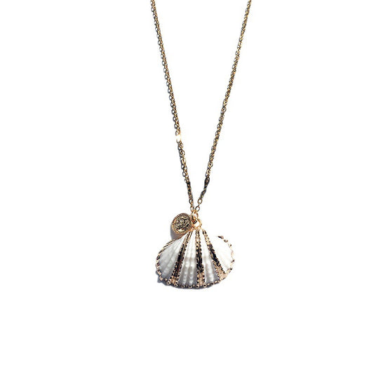 Ocean Charm Gold-Plated Necklace - Vienna Verve Collection
