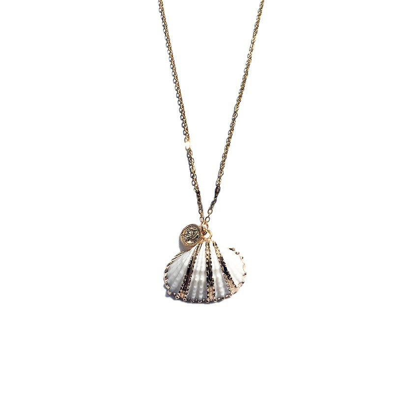Ocean Charm Gold-Plated Necklace - Vienna Verve Collection
