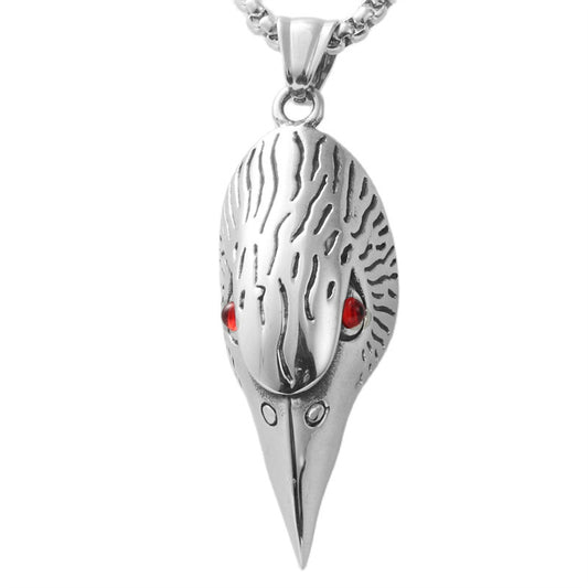 Trendy Men's Titanium Steel Eagle Pendant Necklace - Personalized Retro Animal Design