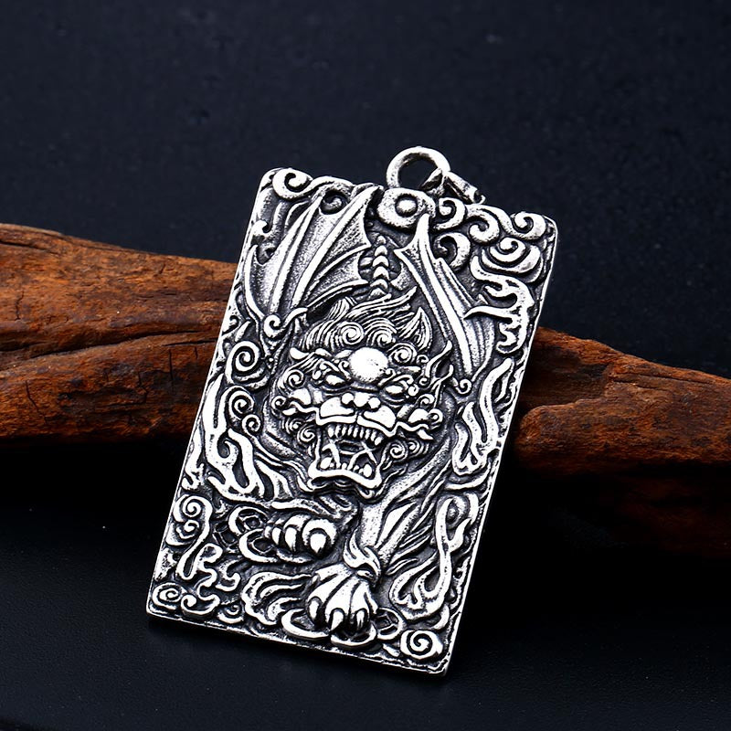 Retro Unicorn Koi Titanium Steel Pendant for Men - Cross-Border European and American Design