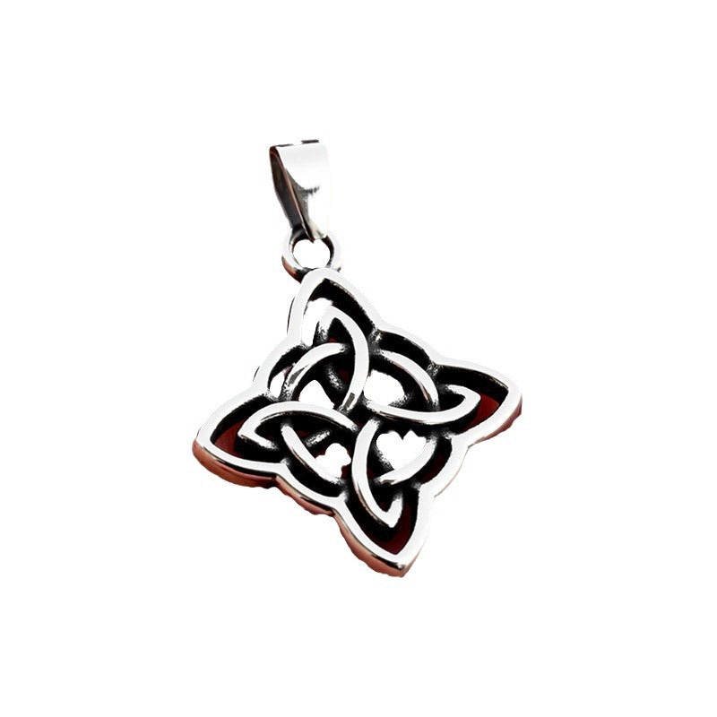Stylish Nordic Viking Celtic Knot Titanium Steel Pendant for Men and Women