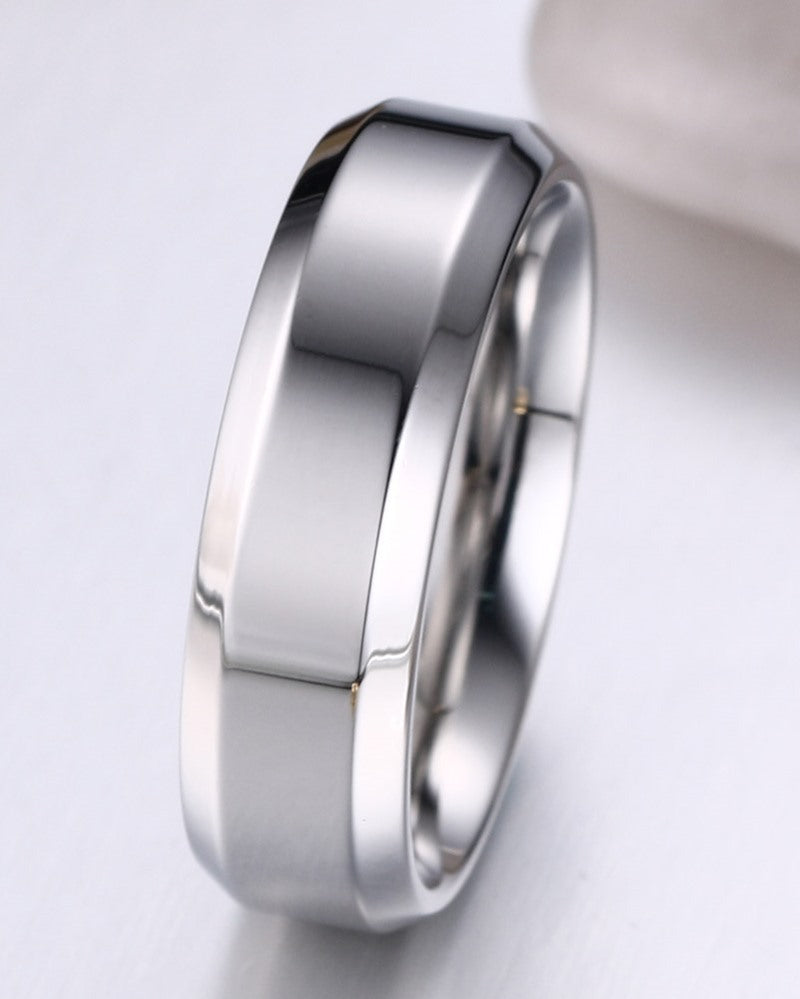 Simple Personalized Ring Stainless Steel Fashion Jewelry