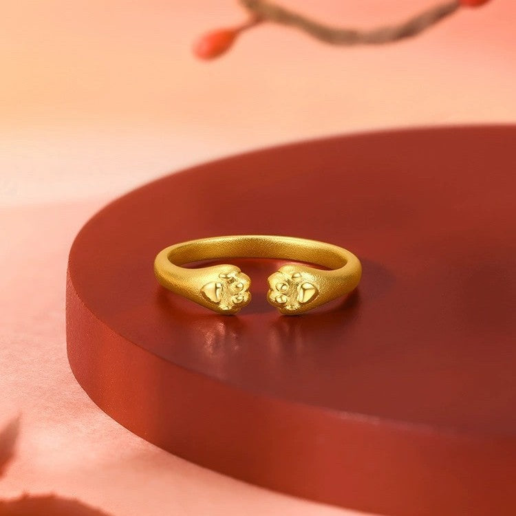 Planderful Everyday Genie Cat Claw Ring – Adjustable Sterling Silver Design