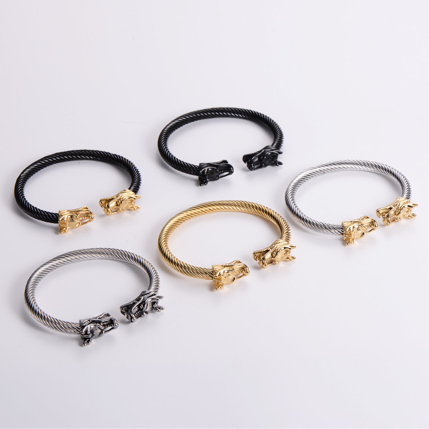 Planderful Everyday Genie For Men Titanium Steel Bracelet Durable Punk Style Everyday Wear