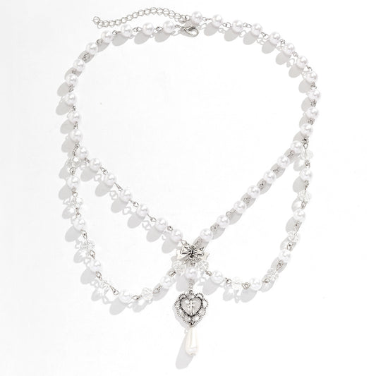 Planderful Vienna Verve Necklace – Elegant Imitation Pearl Design