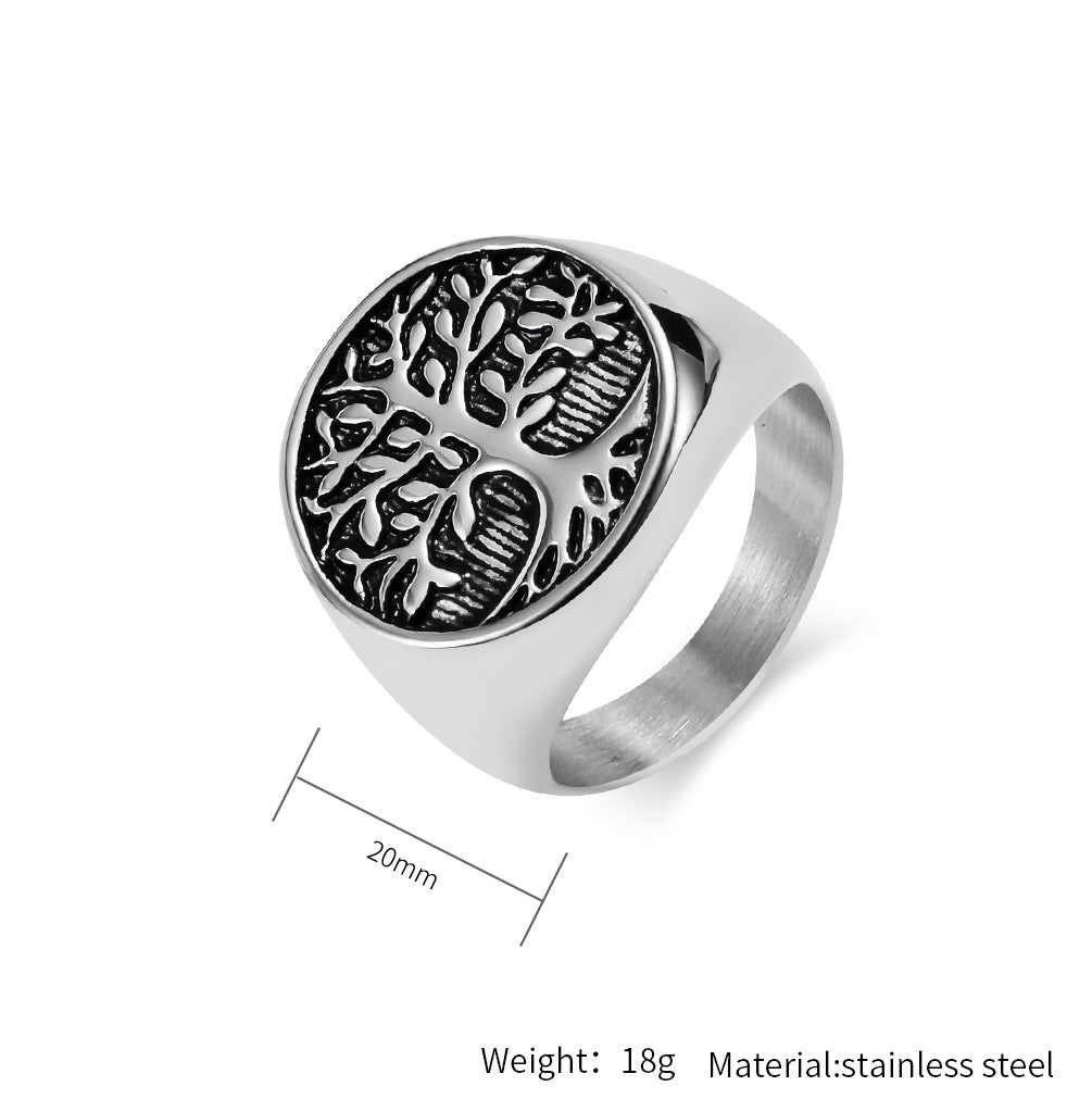 Steel Ring – Vintage Hip Hop Style