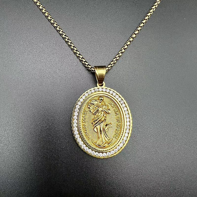 Zircon Necklace – Statement Virgin Pendant