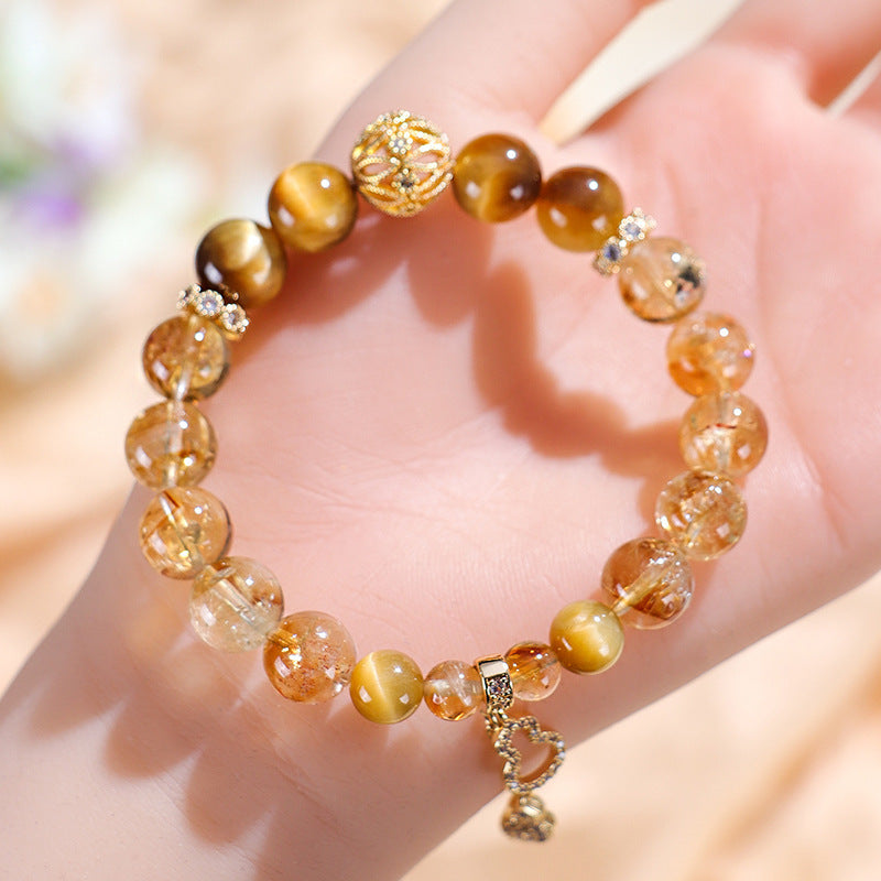 Planderful Fortune's Favor Bracelet – Hand-Woven Gemstone Design