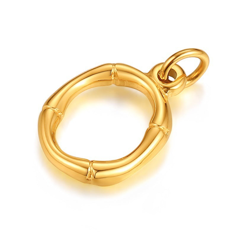 Cross-Border Popular Titanium Steel Letter Necklace Fashion