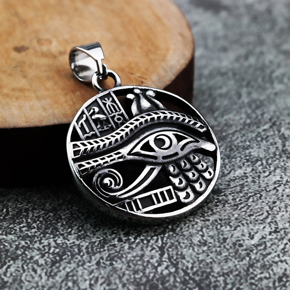 Vintage Eye of Horus Men's Pendant Necklace